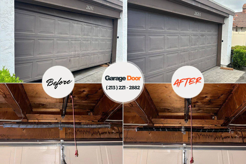 Before and after: garage door repair American Falls, ID